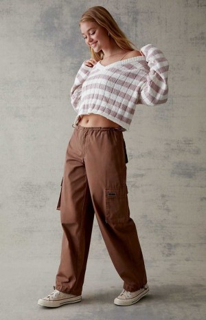 Dámské Kalhoty PacSun Baggy Cargo Pull-On HAZELNUT | 31QCMZAOI