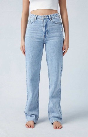 Dámské Kalhoty PacSun Eco Light Indigo '90s Boyfriend Indigo | 23YWFAXMT