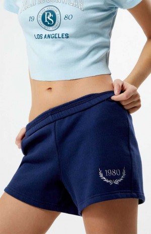 Dámské Kalhoty PacSun LA Sports Club Slim Sweat Tmavě Blankyt | 30EPSIFHB