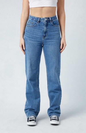 Dámské Kalhoty PacSun Medium Blue '90s Boyfriend Indigo | 61GAHSTMO