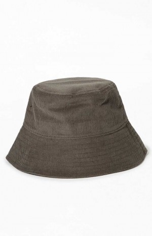 Dámské Klobouk PacSun Corduroy Bucket Zelene | 21JMNUBCL