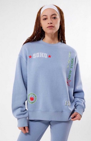 Dámské Mikiny PacSun Soho Crew Neck Blankyt | 81TQMGAOI