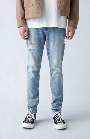 Pánské Džíny PacSun Eco High Stretch Indigo Hubená Indigo | 40BJNOQMI