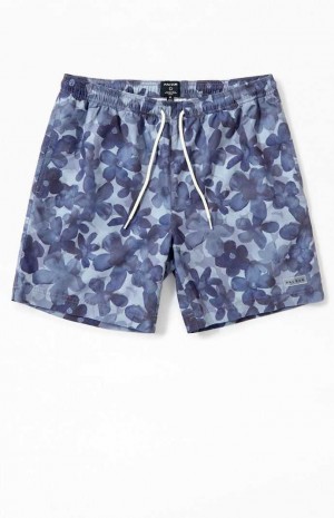 Pánské Svetry PacSun Recycled Tonal Floral 6.5" Swim Trunks Šedé | 19KVDCMTU