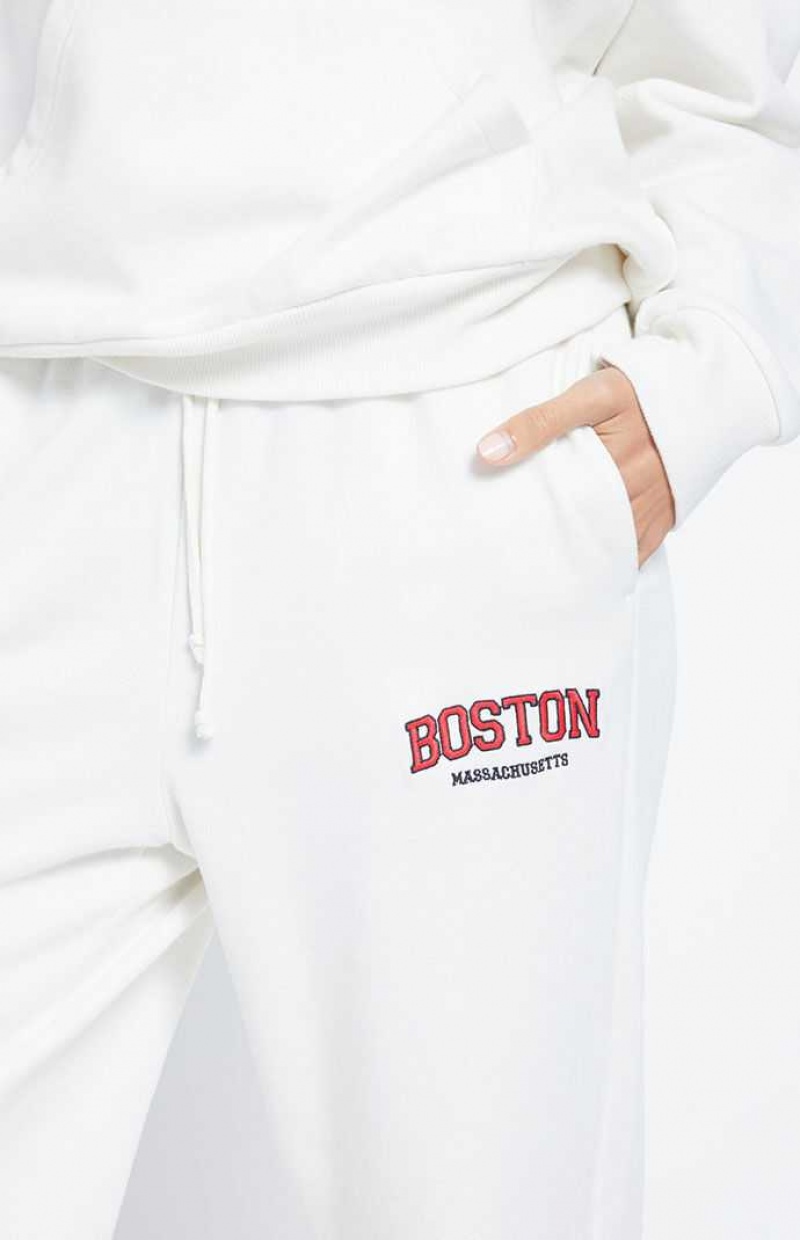 Dámské Kalhoty PacSun Boston Sports BLANC DE BLANC | 94JFKOIUB