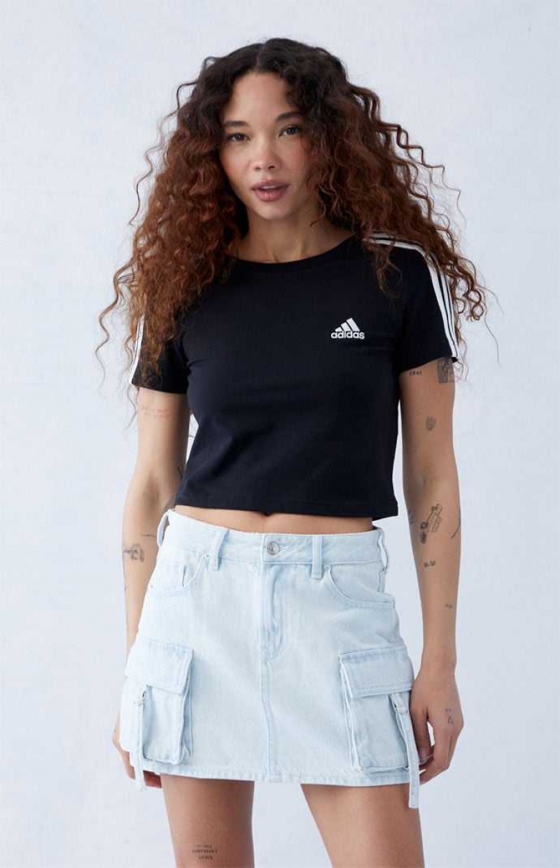 Dámské Kalhoty PacSun Eco Light Indigo Mid Rise Denim Cargo Mini Skirt Světle Indigo | 01HGEKSTP