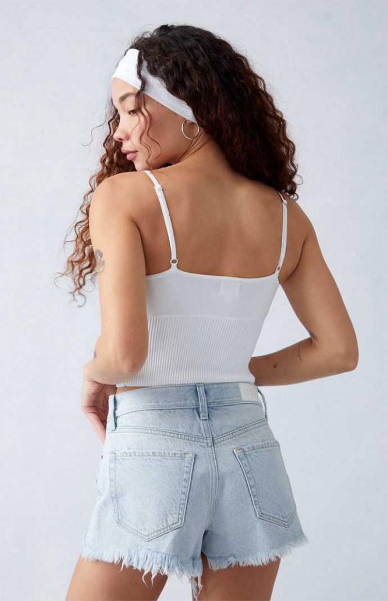 Dámské Kalhoty PacSun Eco Light Indigo Ripped High Waisted Denim Festival Světle Indigo | 73MUSOIRY