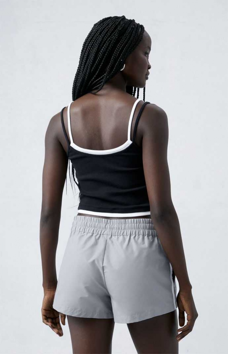 Dámské Kalhoty PacSun Gray Track Šedé | 96HTLKCBJ