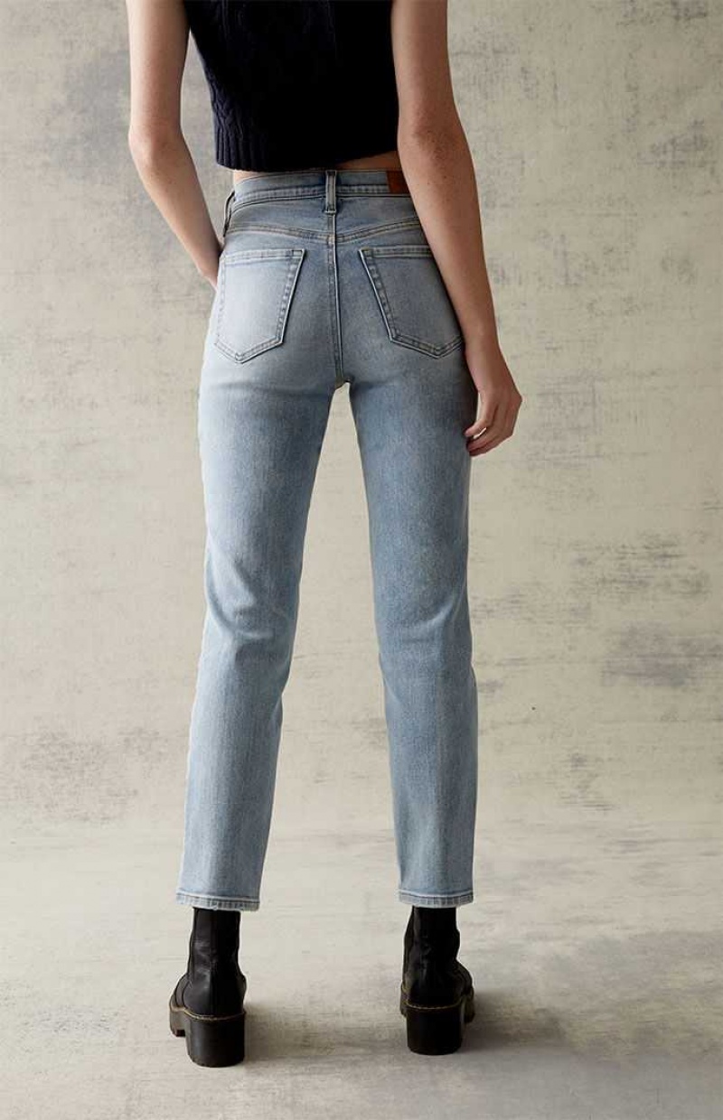 Dámské Kalhoty PacSun Light Blue Stretch Vintage Hubená Světle Indigo | 47PBCEKMO