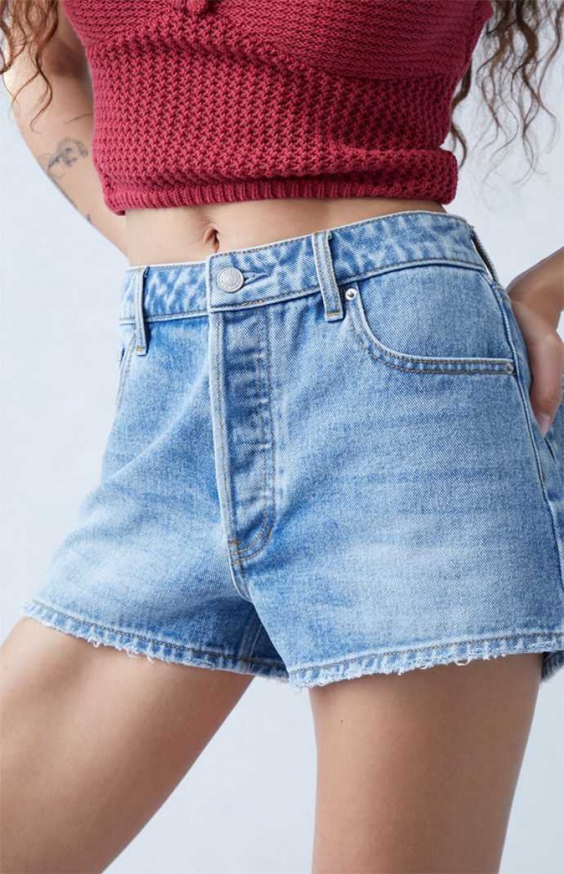 Dámské Kalhoty PacSun Medium Indigo High Waisted Denim Festival Indigo | 43PZQJDML