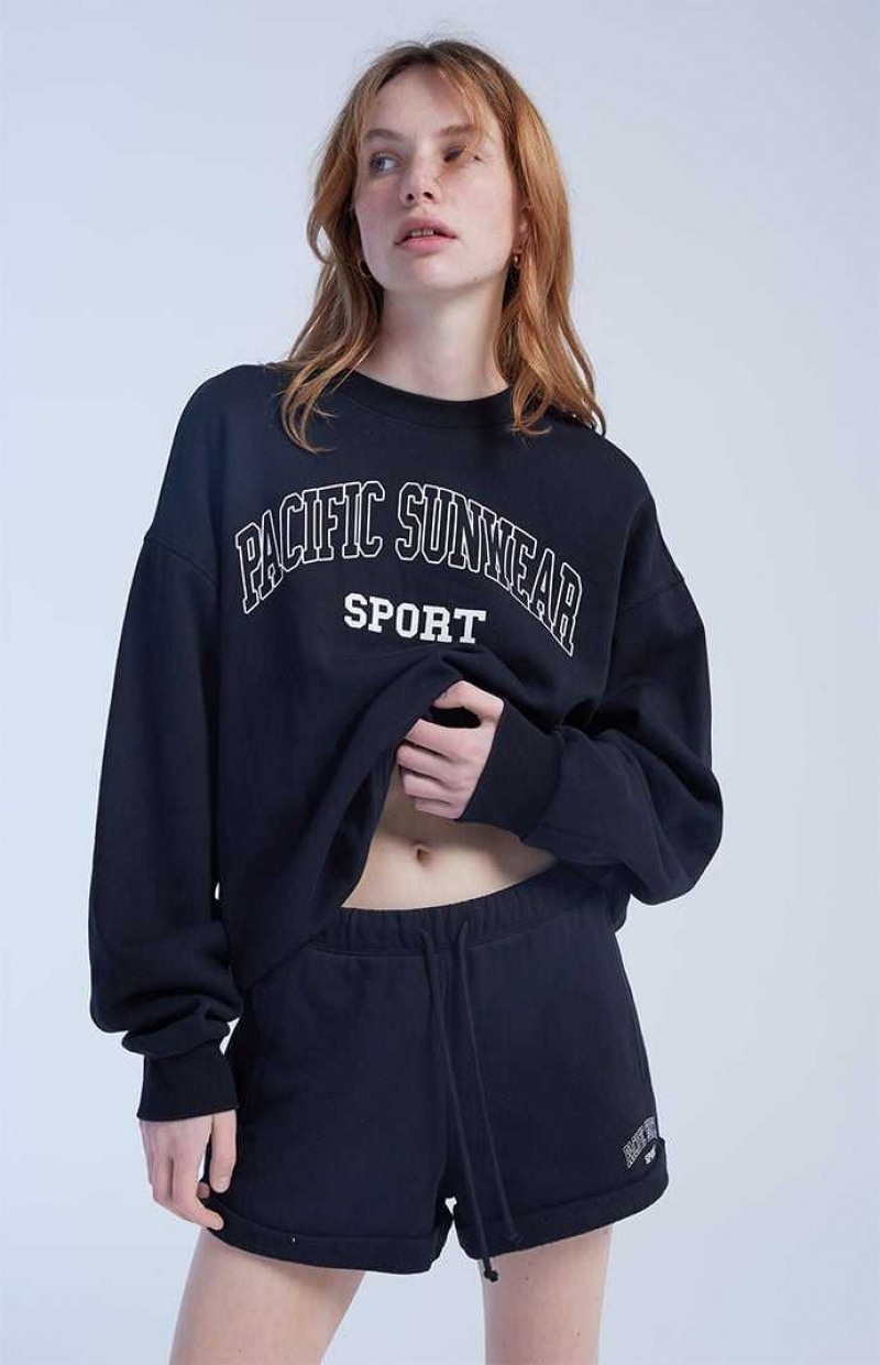 Dámské Kalhoty PacSun Pacific Sunwear Vintage Sportovní Sweat Černé | 09OTZUJDV