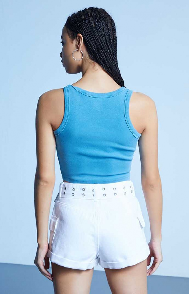 Dámské Kalhoty PacSun White Ultra High Waisted Cargo Bílé | 35TXDGFQO