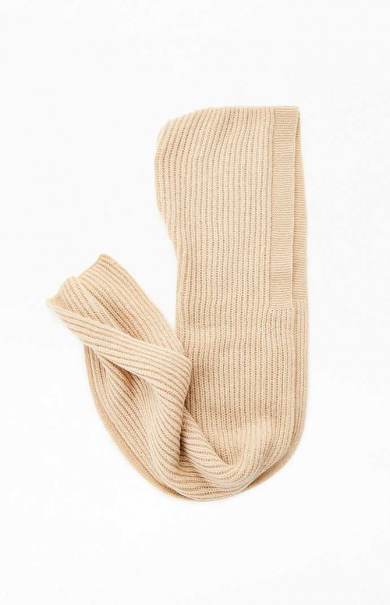 Dámské Klipy PacSun Knit Scarf Hnědé | 84YXZFLSM