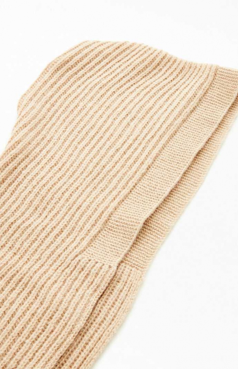 Dámské Klipy PacSun Knit Scarf Hnědé | 84YXZFLSM