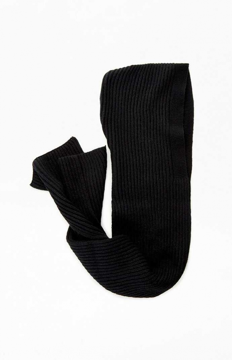 Dámské Klipy PacSun Knit Scarf Černé | 74COUQKAV