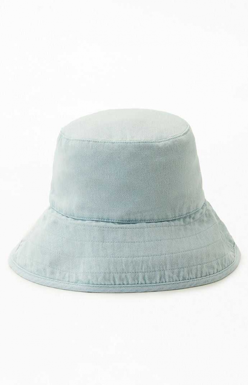 Dámské Klobouk PacSun Denim Bucket Blankyt | 43BHMSVEA