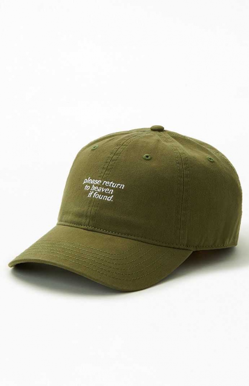 Dámské Klobouk PacSun Heaven Found Strapback Olivy Zelené | 25CXNLRAT