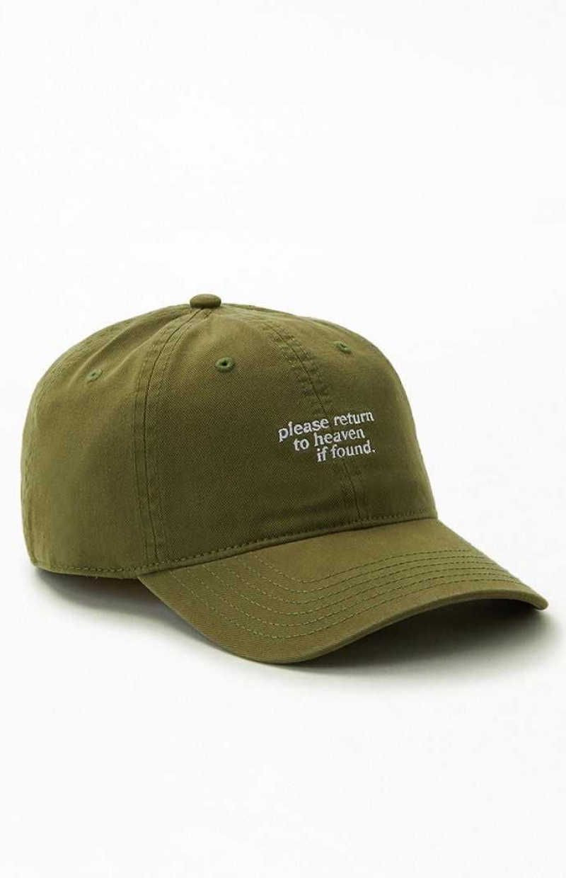 Dámské Klobouk PacSun Heaven Found Strapback Olivy Zelené | 25CXNLRAT