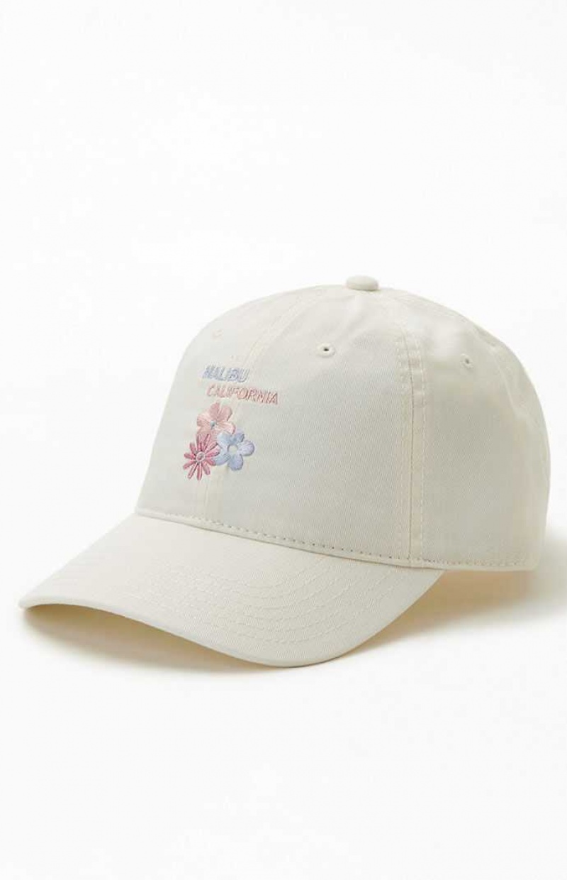 Dámské Klobouk PacSun Malibu Strapback Krém | 83VUPMTEG