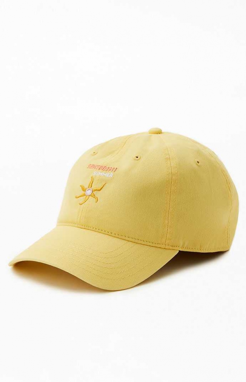 Dámské Klobouk PacSun Santorini Strapback Žluté | 64IYQBVAD