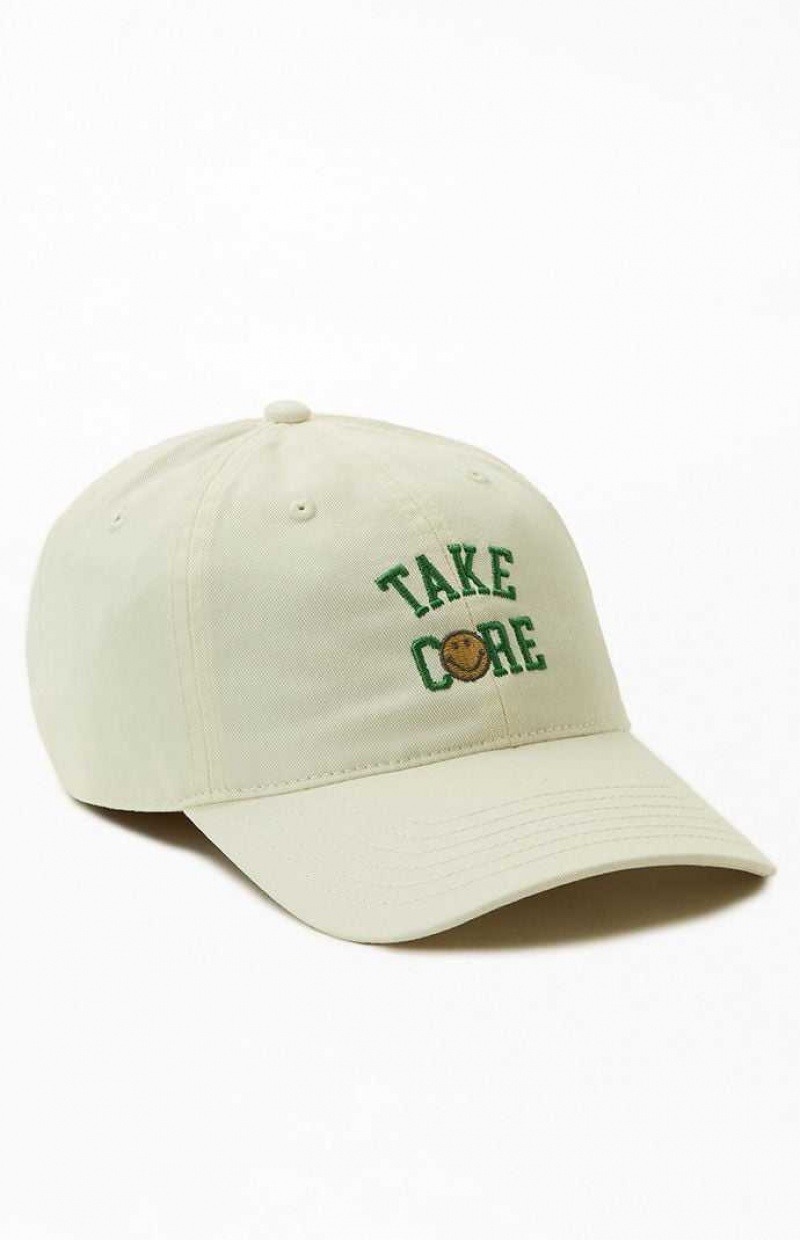 Dámské Klobouk PacSun Take Care Strapback Krém | 26TXYALCW