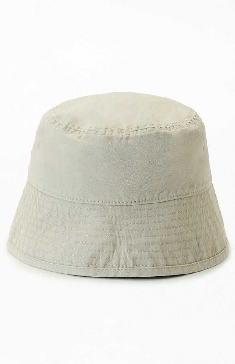 Dámské Klobouk PacSun Washed Bucket Krém | 05HSZRPGX