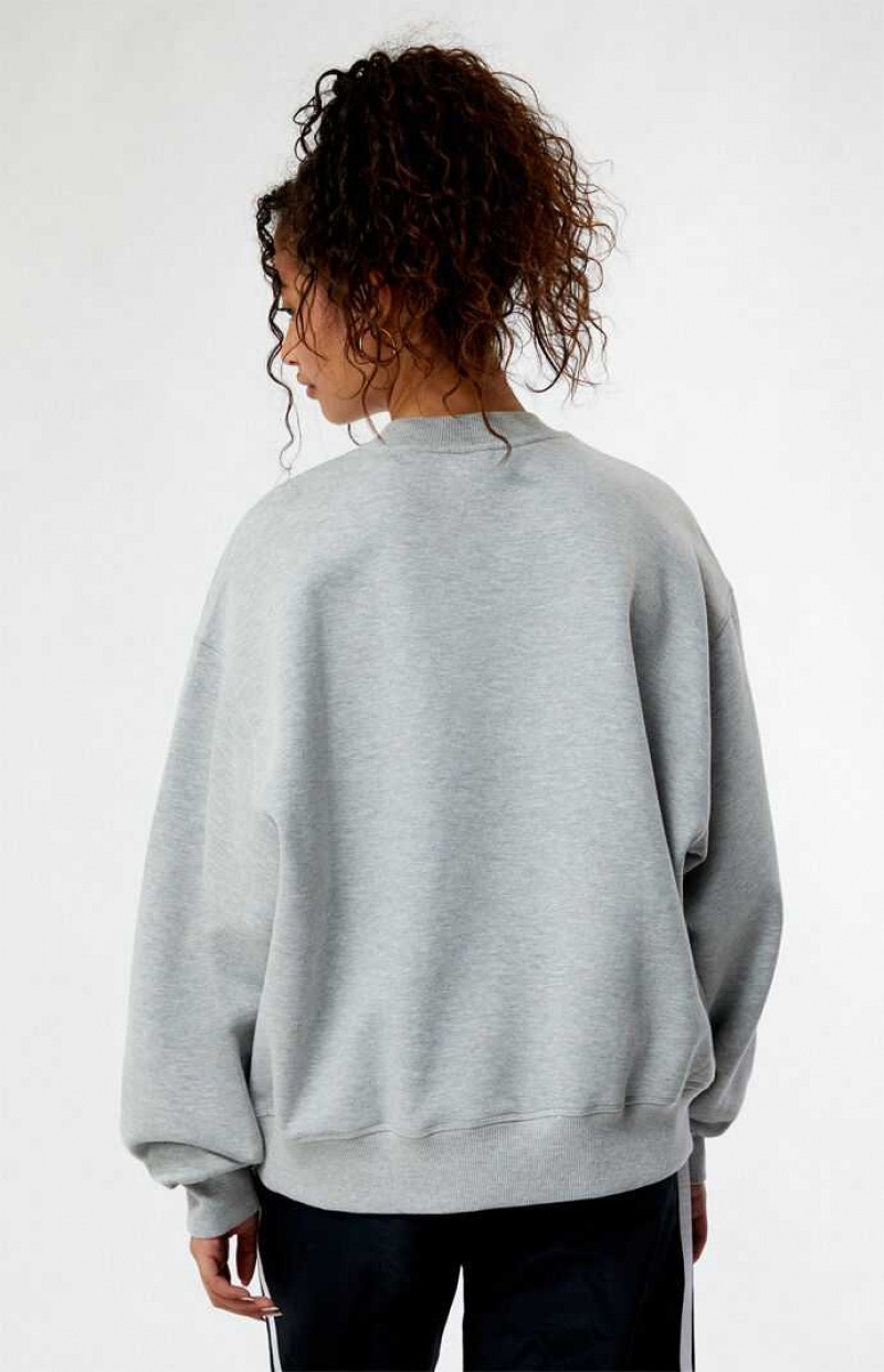 Dámské Mikiny PacSun Volleyball Crew Neck Šedé | 37UCIRHFS