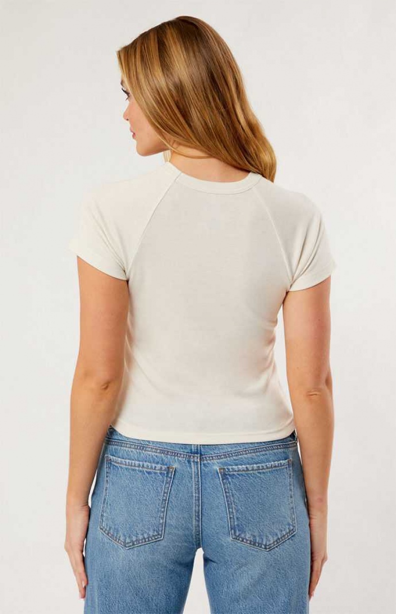 Dámské Topy PacSun Malibu Fruit Raglan Bílé | 30DWMKLHX