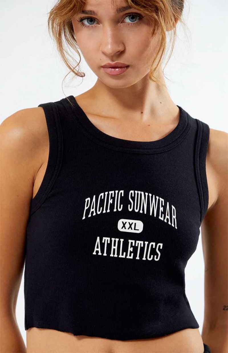 Dámské Topy PacSun Pacific Sunwear Atletické Černé | 91SCBVLUT