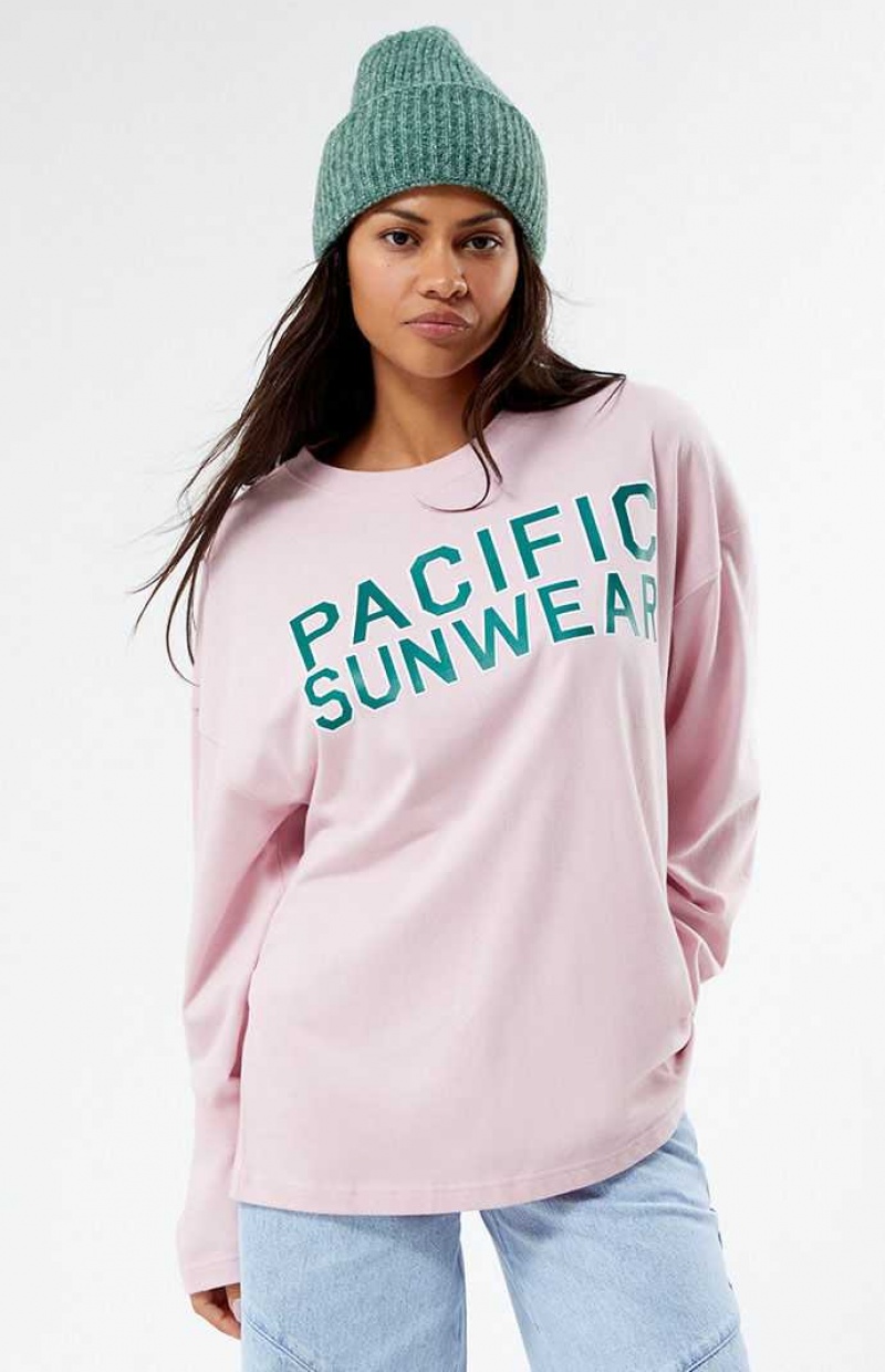 Dámské Topy PacSun Pacific Sunwear Long Sleeve Fialové | 67OWZHIEY