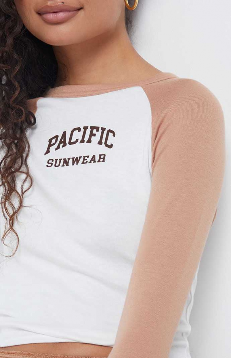 Dámské Topy PacSun Pacific Sunwear Raglan Long Sleeve Viacfarebný | 18LITWYFA