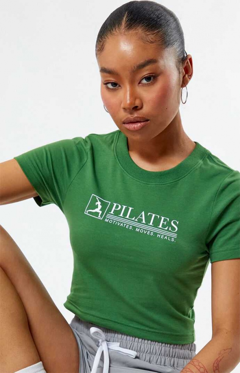 Dámské Topy PacSun Pilates Baby Zelene | 48KEFOQBA