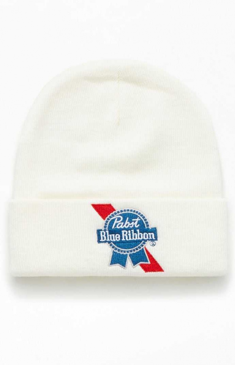 Dámské Čepice PacSun Pabst Blue Ribbon Bílé | 83QDPHEZC