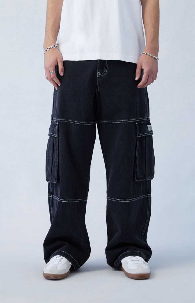 Pánské Džíny PacSun Eco Black Extreme gy Cargo Černé | 06KYWIGAB