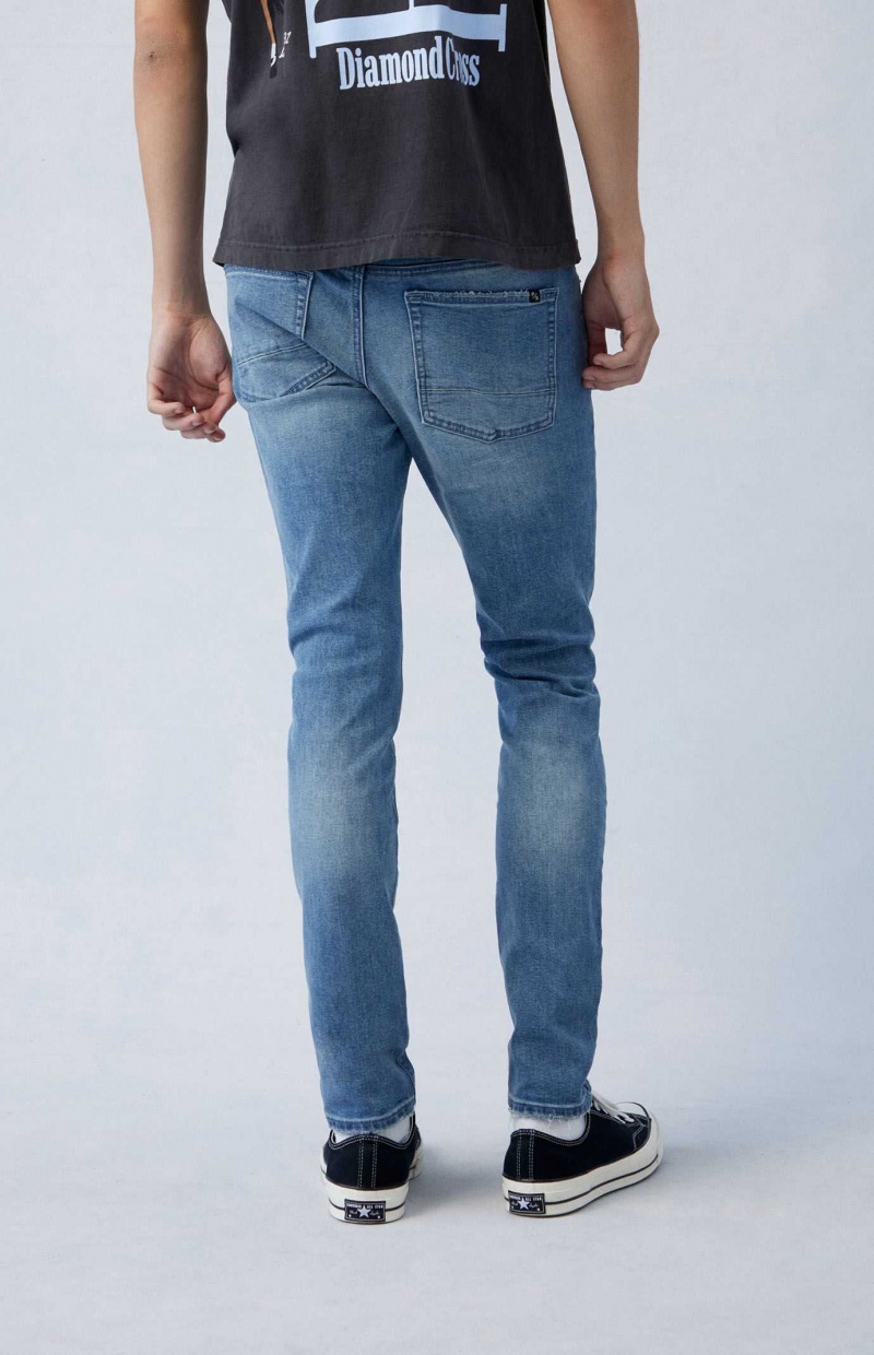 Pánské Džíny PacSun Eco High Stretch Indigo Hubená Indigo | 67TPOHCDB