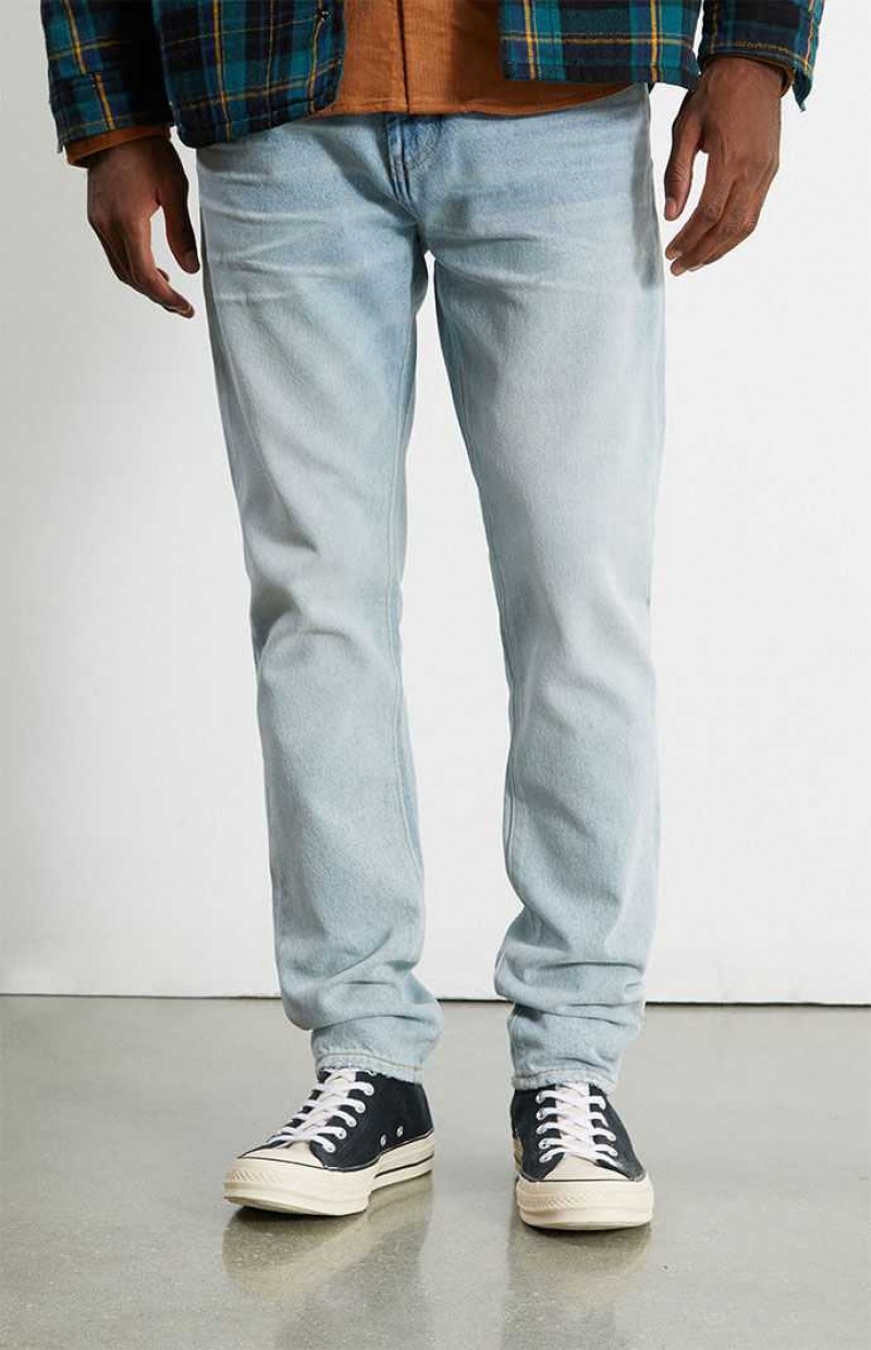 Pánské Džíny PacSun Eco Light Wash Slim Taper Rigid Světle Indigo | 74LPRAKVS