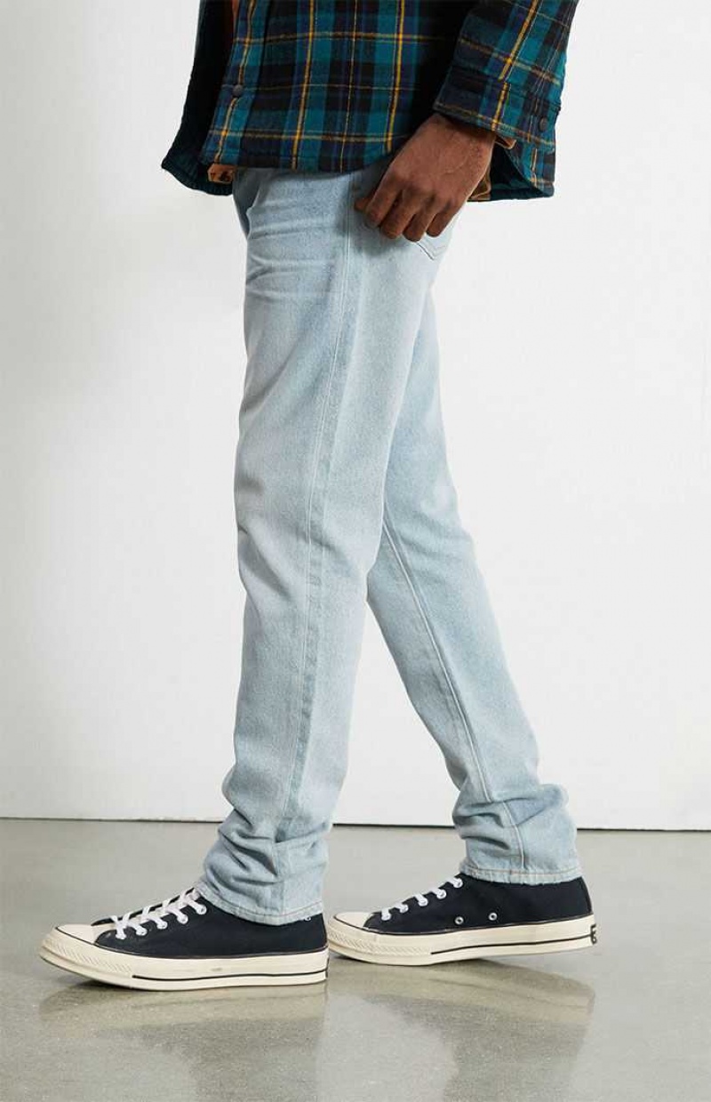 Pánské Džíny PacSun Eco Light Wash Slim Taper Rigid Světle Indigo | 74LPRAKVS