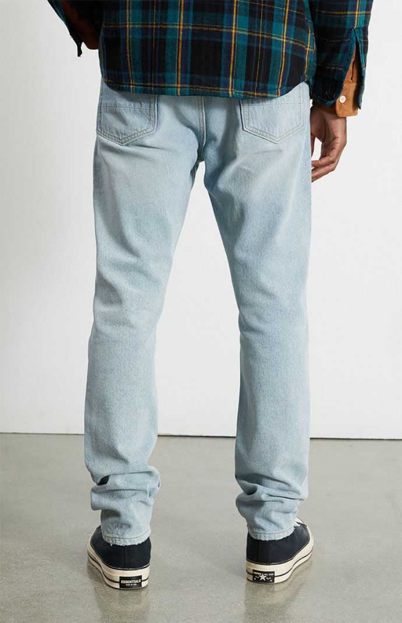 Pánské Džíny PacSun Eco Light Wash Slim Taper Rigid Světle Indigo | 74LPRAKVS