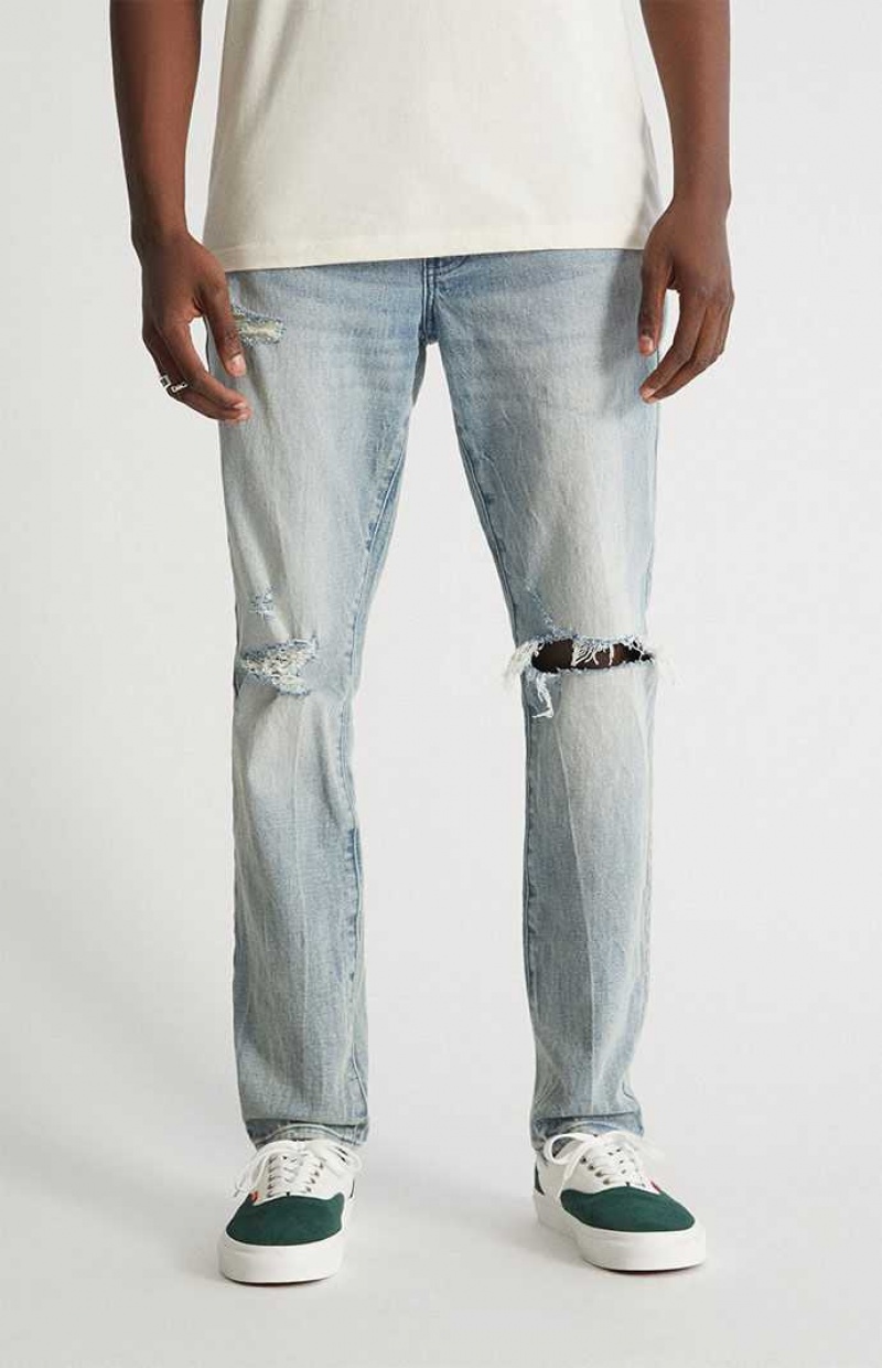 Pánské Džíny PacSun Hubená Pohodlí Distressed SUPER DESTRUCTED | 18KJZOSYE