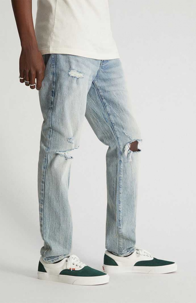 Pánské Džíny PacSun Hubená Pohodlí Distressed SUPER DESTRUCTED | 18KJZOSYE