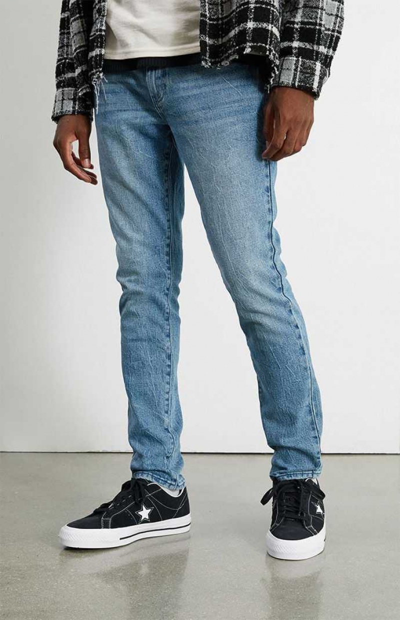 Pánské Džíny PacSun Medium Indigo Hubená Pohodlí Stretch Indigo | 07BSXZHUQ