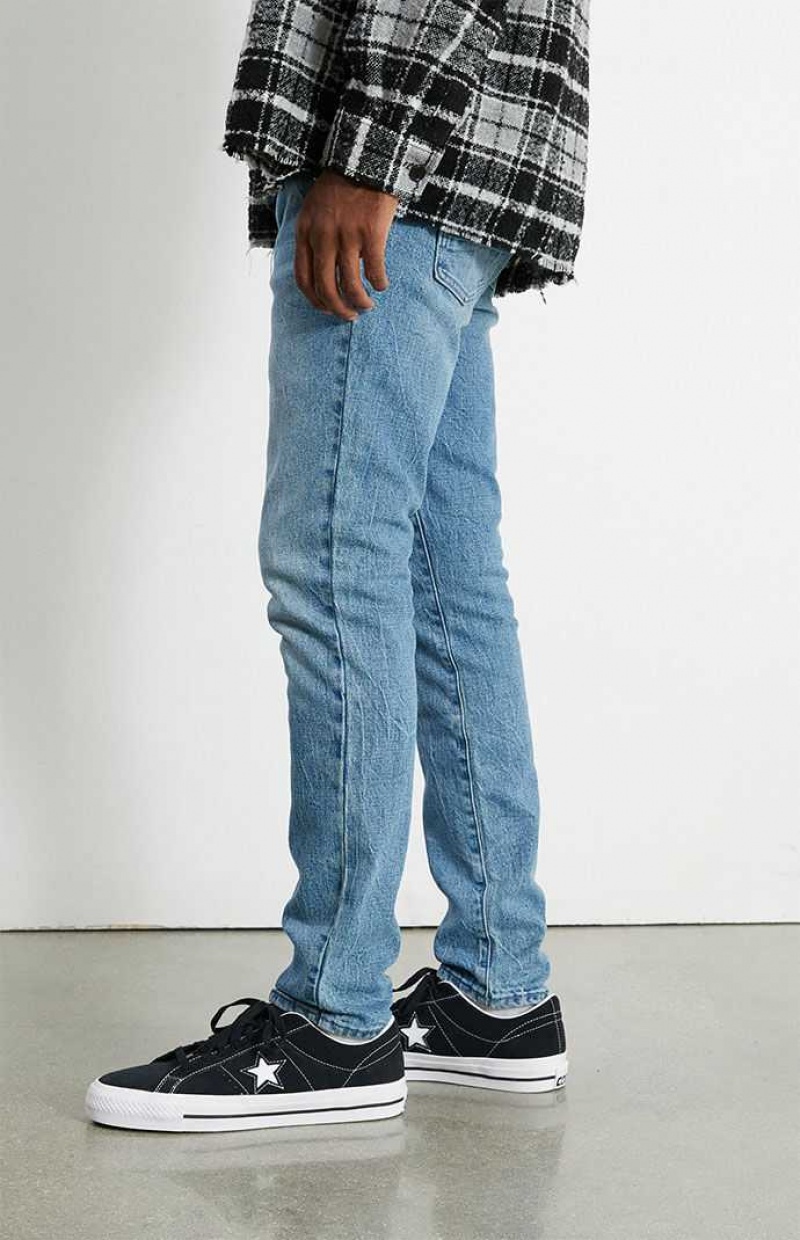 Pánské Džíny PacSun Medium Indigo Hubená Pohodlí Stretch Indigo | 07BSXZHUQ