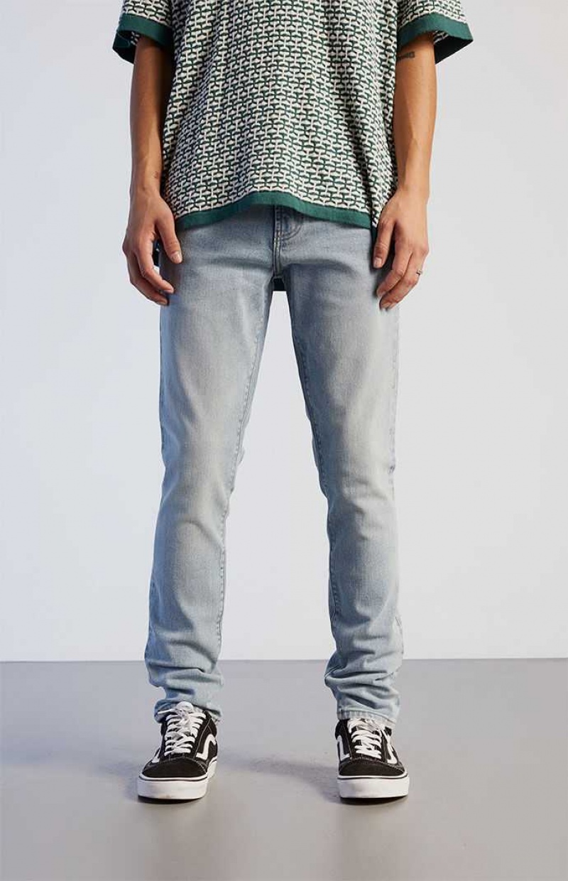 Pánské Džíny PacSun Medium Wash Hubená Pohodlí Stretch Indigo | 51ZKWSCXN