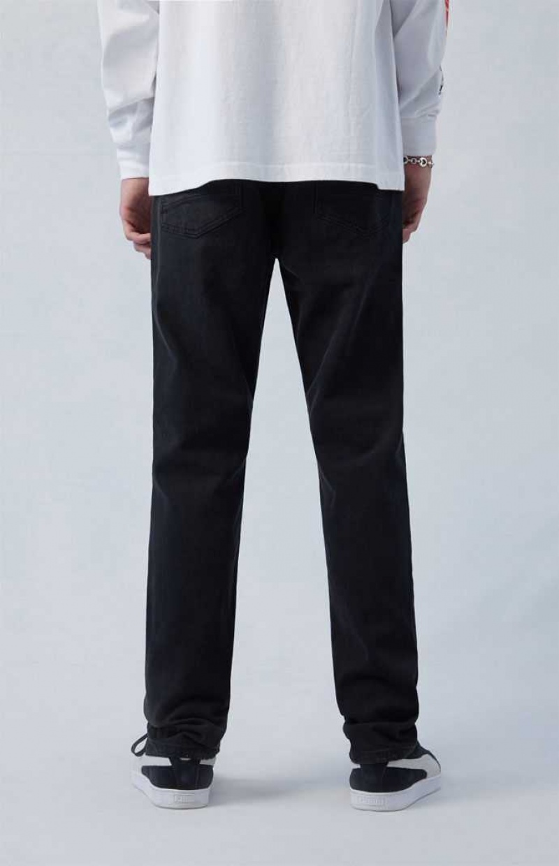 Pánské Džíny PacSun Pohodlí Stretch Black Atletické Slim Černé | 60CLTSQDG