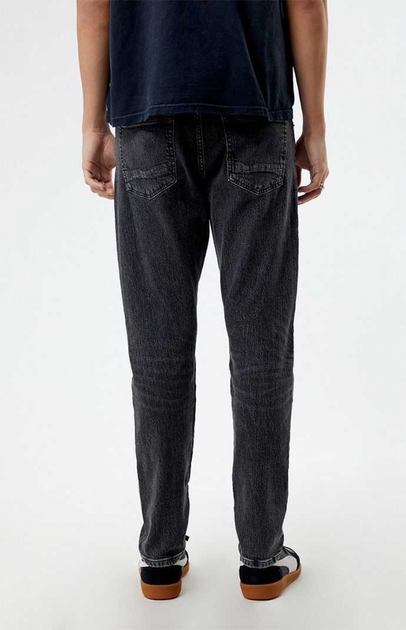 Pánské Džíny PacSun Pohodlí Stretch Washed Black Slim Černé | 61QEPMALZ