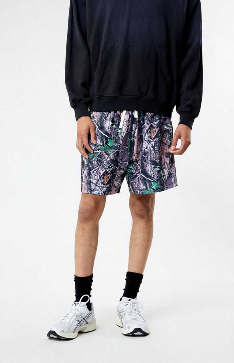 Pánské Kraťasy PacSun Camo Mesh Basketball CAMOUFLAGE | 28OYLXSEP