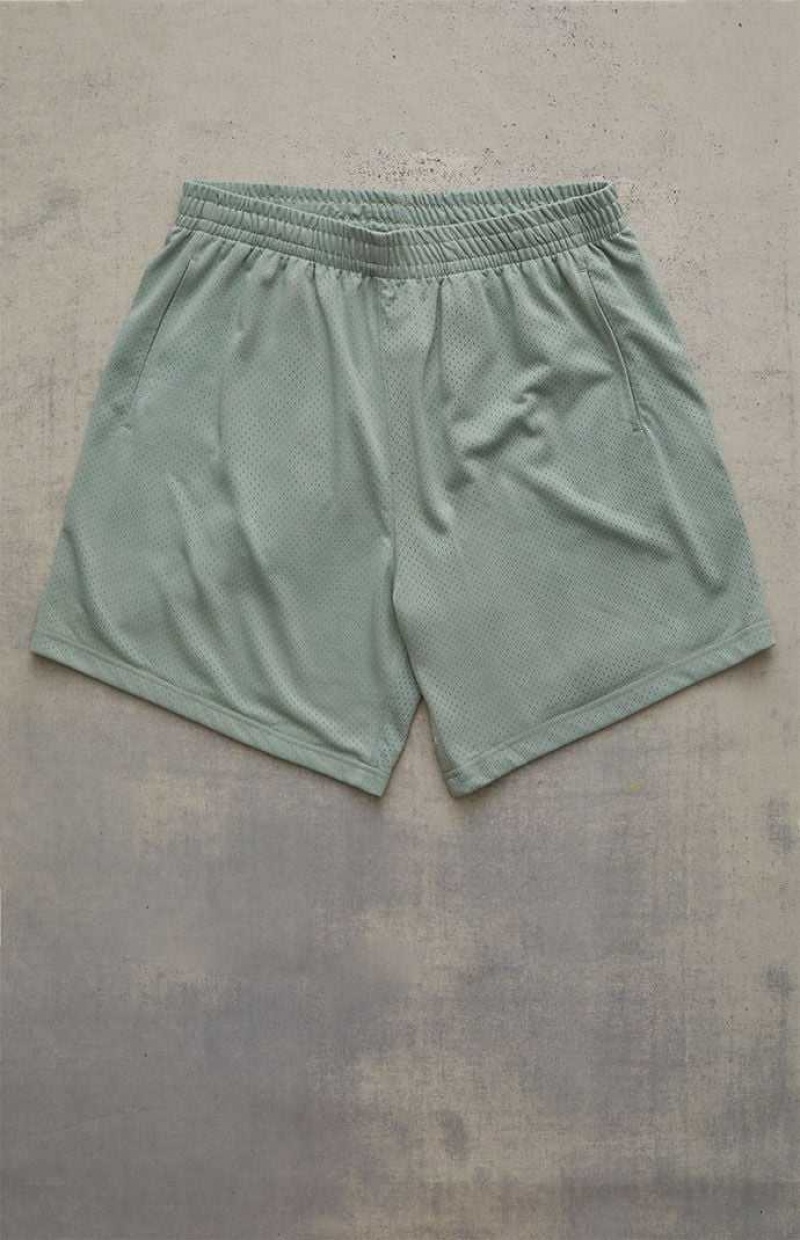 Pánské Kraťasy PacSun Mesh Mint Zelene | 37TBYMVZU