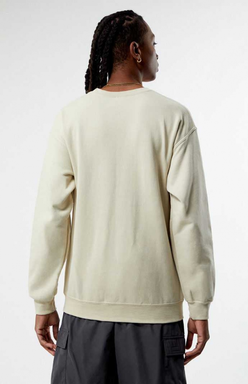 Pánské Mikiny PacSun Los Angeles College Crew Neck Hnědé | 87LYUIZJK