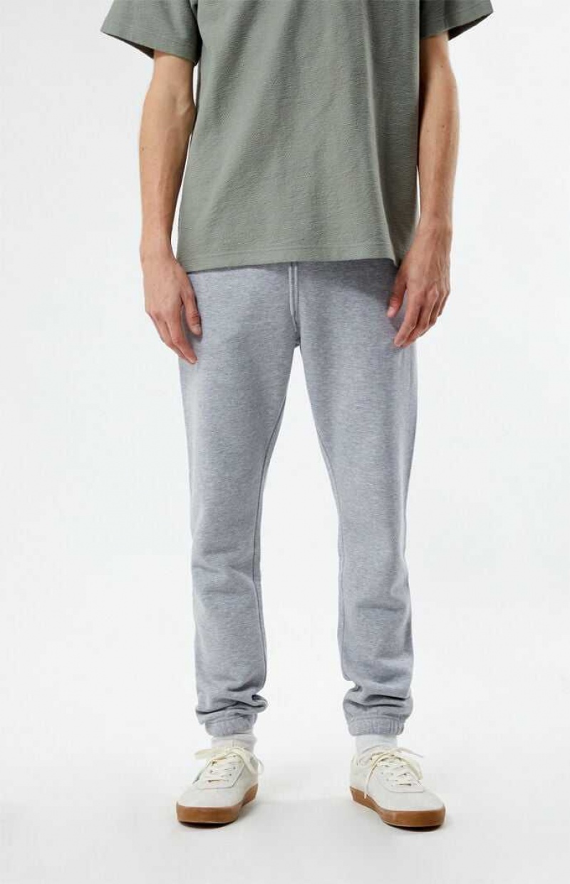 Pánské Teplákové Kalhoty PacSun Gray Fleece Jogger Šedé | 06VWQRBHT