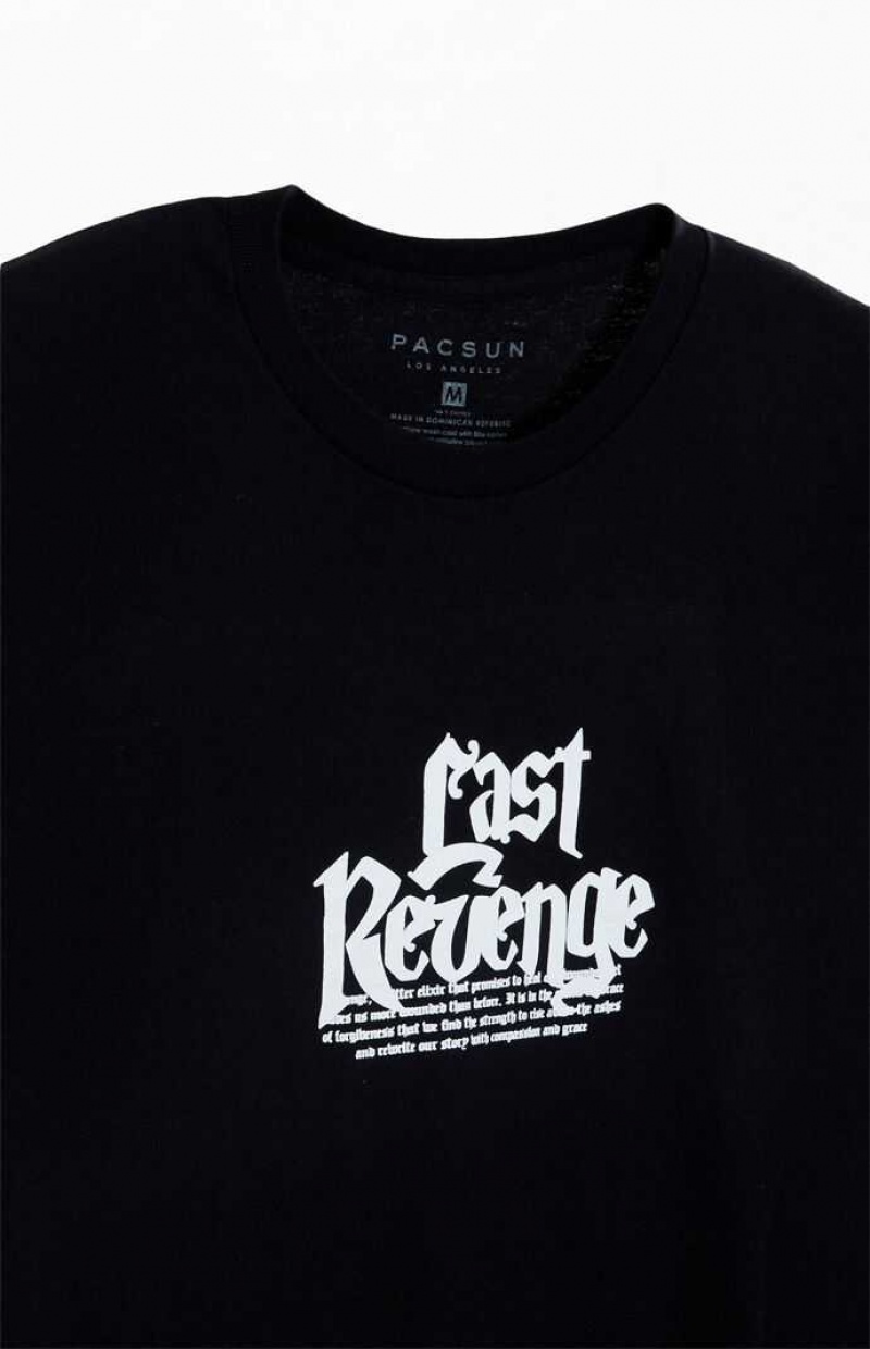 Pánské T-shirt PacSun Last Revenge Knit Černé | 39GSZLUFP